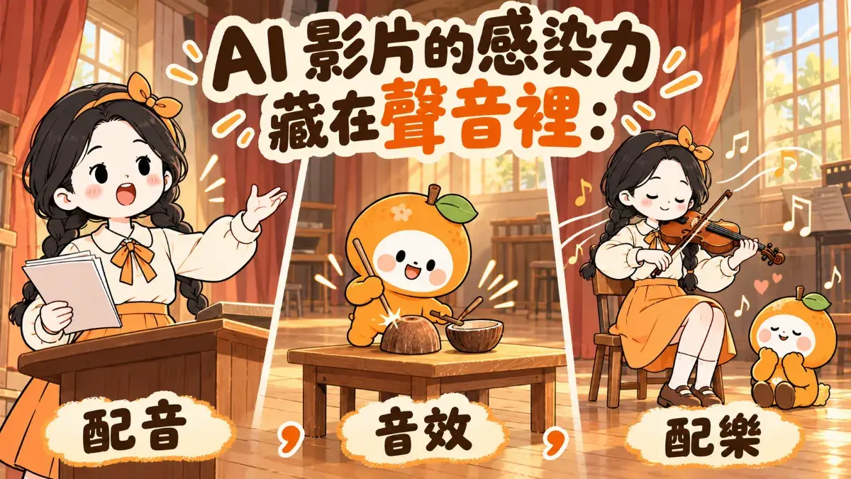 Ai影片的聲音三重奏