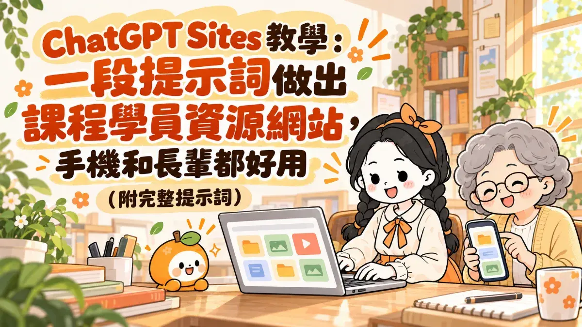 一段提示詞打造課程資源網站 Cropped